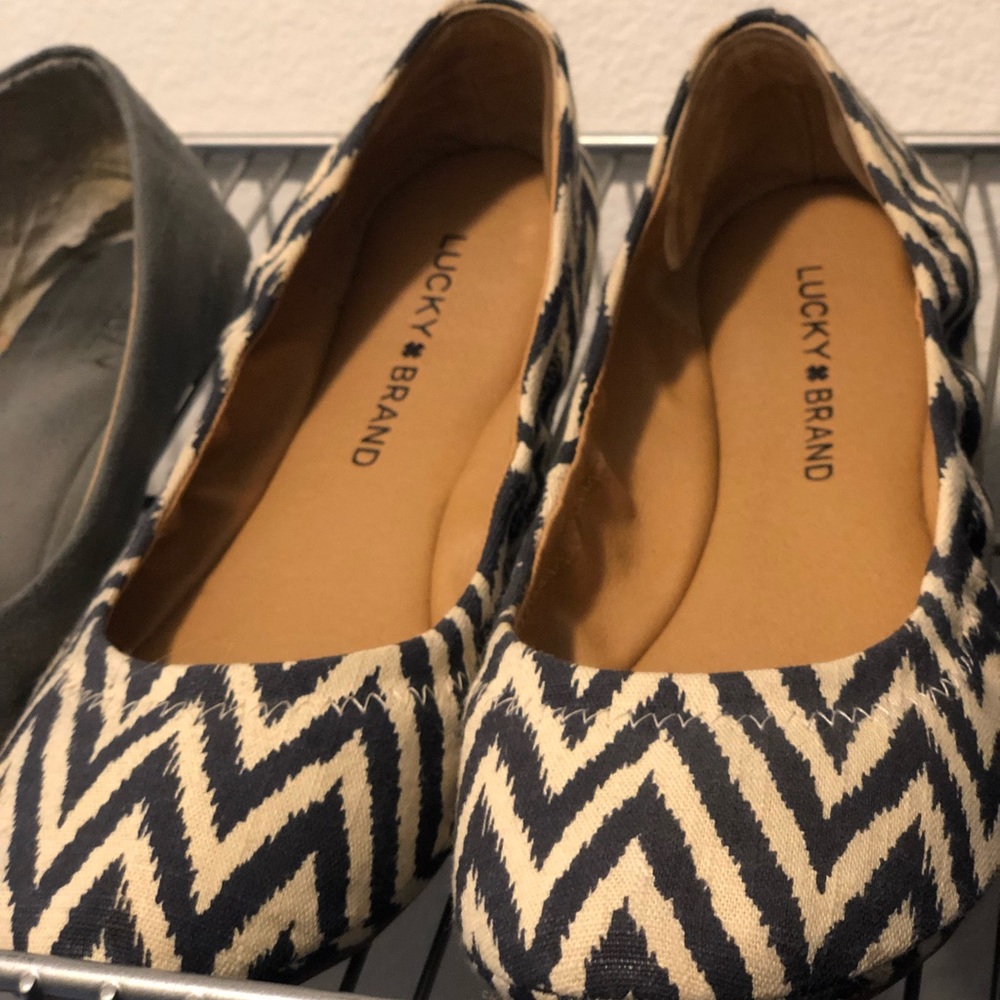 Never worn Lucky Brand flats, size 7.5.